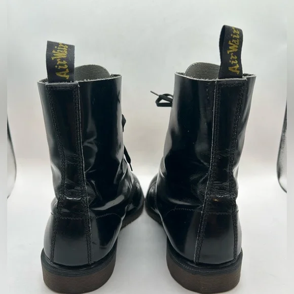 RARE VINTAGE DR. Marten Pointed Toe Black Leather 7 Eye Boot Made in England M8 - Picture 9 of 16
